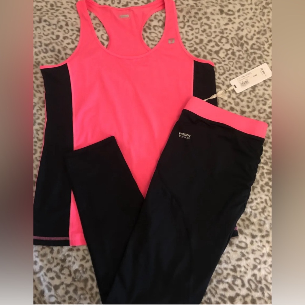 NWT New Freddy WR.UP® 7/8 in D.I.W.O.® Workout Outfit - Large Pant & Tank Top